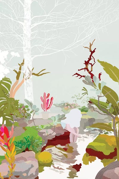 Water Garden by Danse De Lune framed canvas print