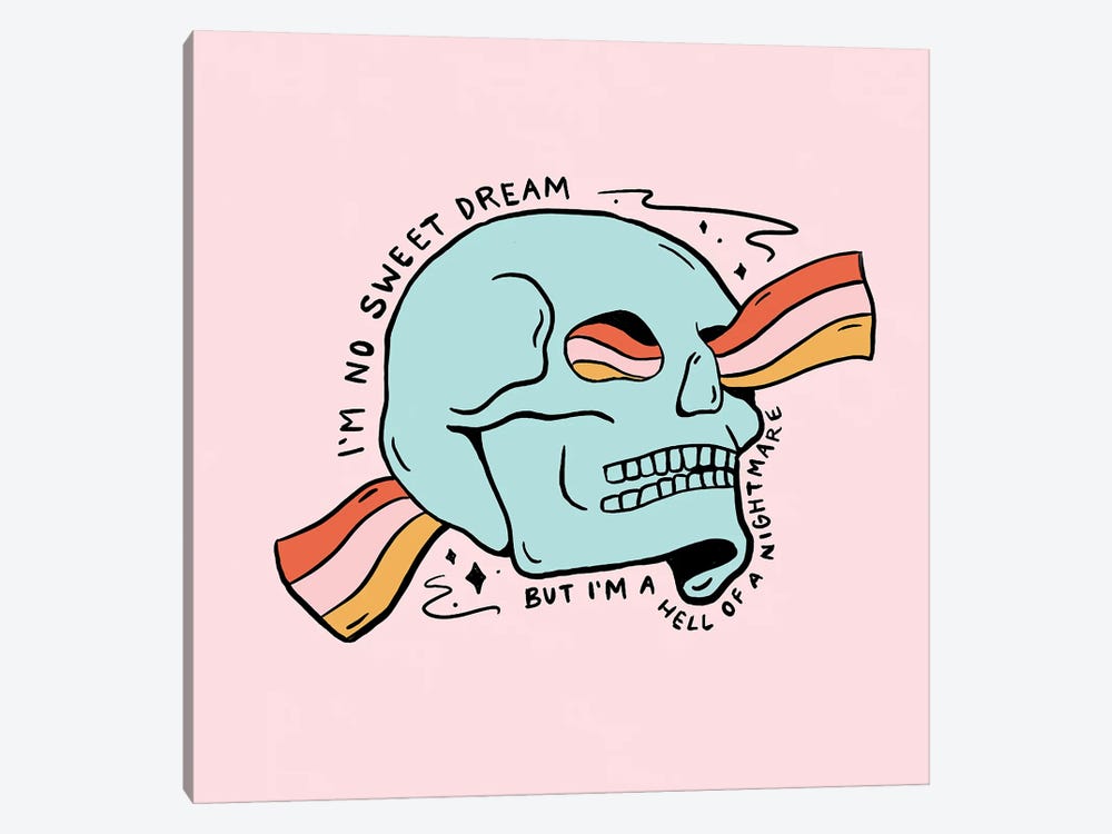 No Sweet Dream by Doodle By Meg 1-piece Canvas Artwork