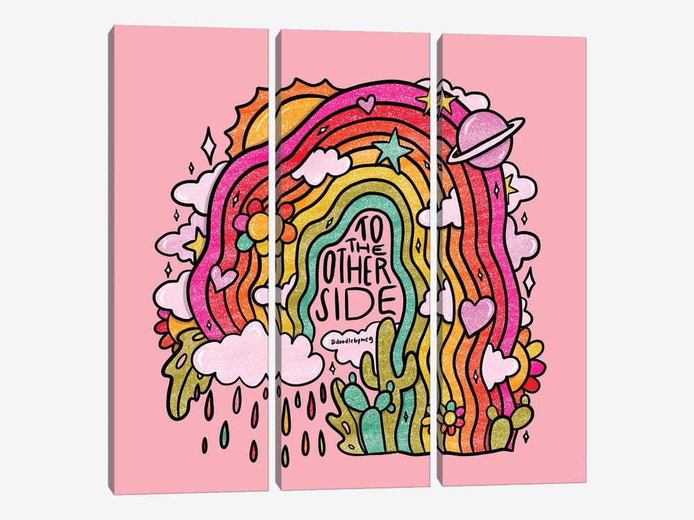 Other Side by Doodle By Meg 3-piece Art Print