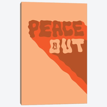 Peace Out Canvas Print #DDM117} by Doodle By Meg Canvas Print