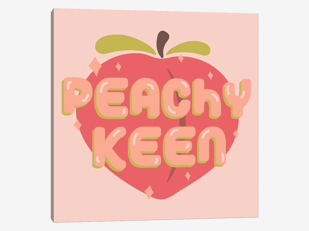 Peachy Keen by Doodle By Meg 1-piece Art Print
