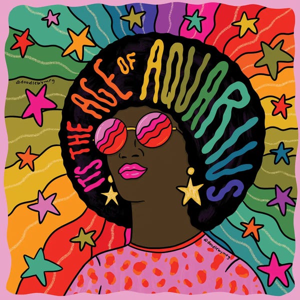 Psychedelic: Age Of Aquarius by Doodle By Meg