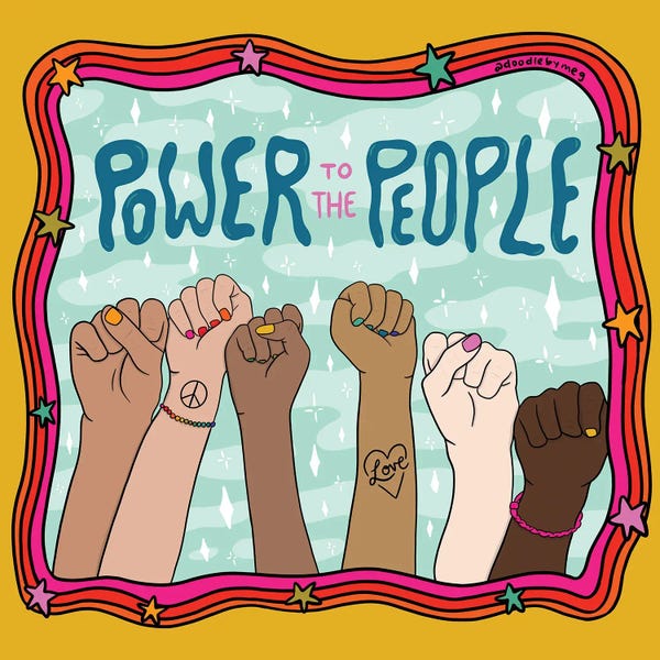 Diversity: Power To The People by Doodle By Meg