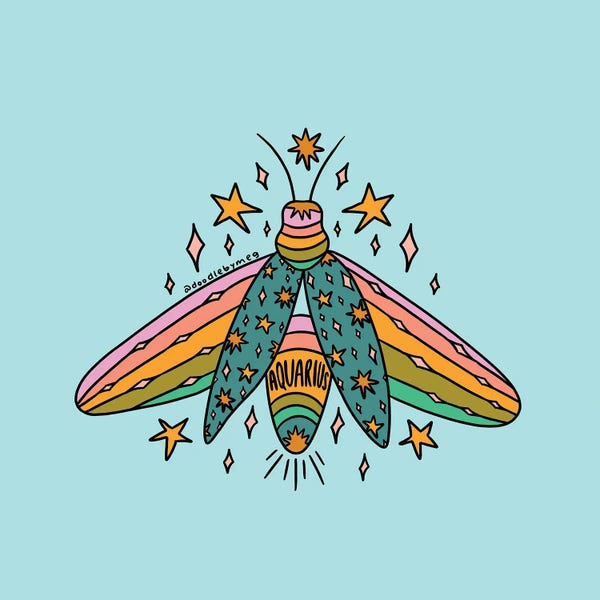 Fireflies: Aquarius Firefly by Doodle By Meg