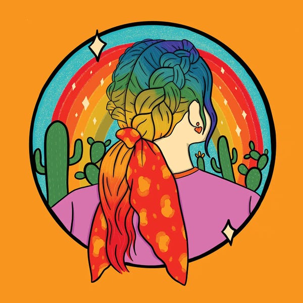 Life In Technicolor: Rainbow Girl by Doodle By Meg
