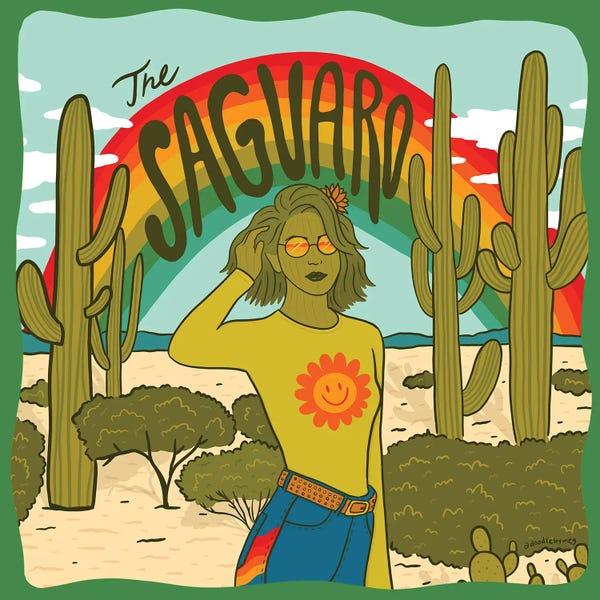Saguaro National Park: Saguaro Girl by Doodle By Meg