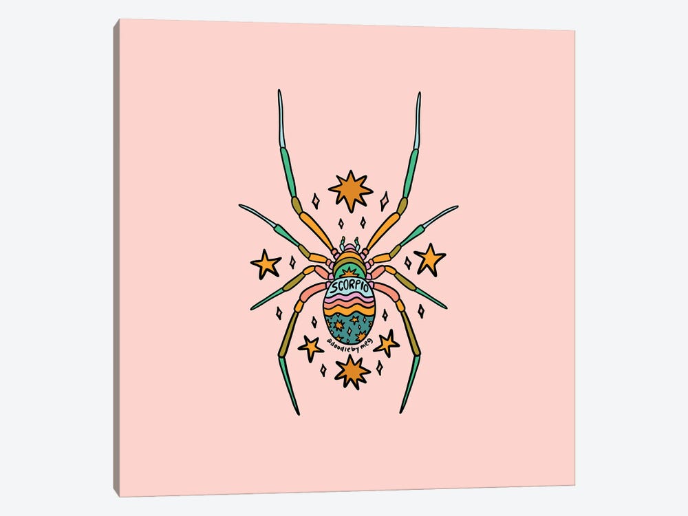 Scorpio Spider by Doodle By Meg 1-piece Canvas Art