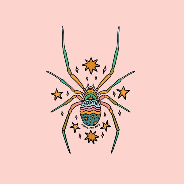 Spiders: Scorpio Spider by Doodle By Meg