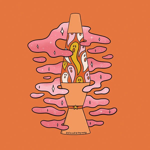 Psychedelic: Spooky Lava Lamp by Doodle By Meg