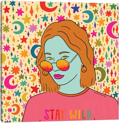 Stay Wild Canvas Art Print - Doodle By Meg