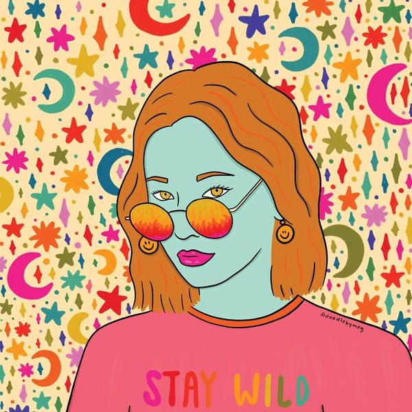 Psychedelic: Stay Wild by Doodle By Meg