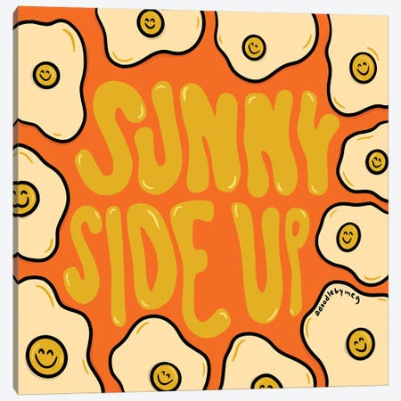 Sunny Side Up Canvas Print #DDM174} by Doodle By Meg Canvas Art Print