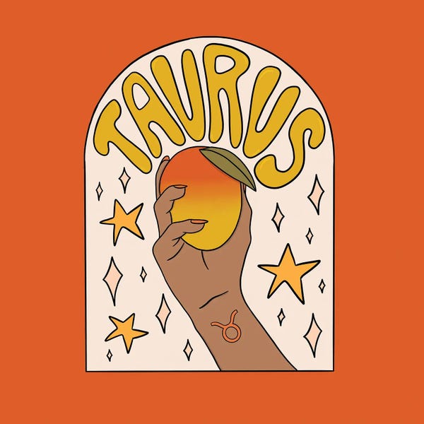 Taurus: Taurus Mango by Doodle By Meg