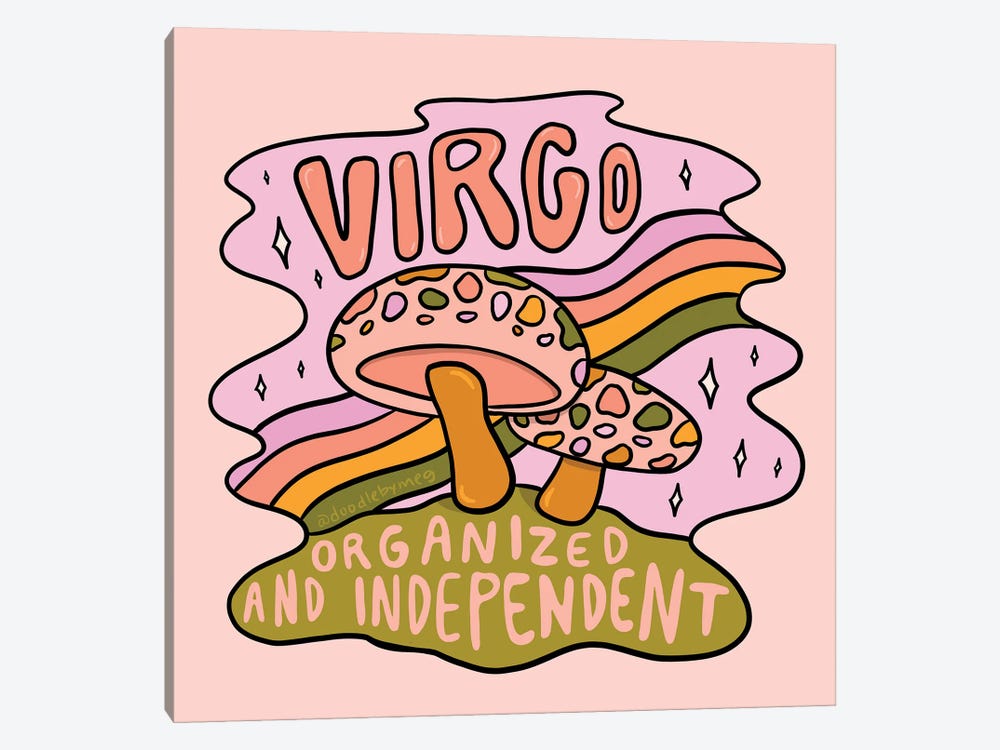 Virgo Mushroom by Doodle By Meg 1-piece Canvas Art