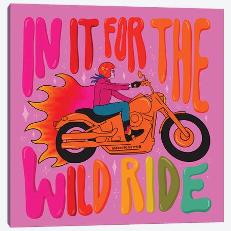 Wild Ride Canvas Print #DDM196} by Doodle By Meg Art Print