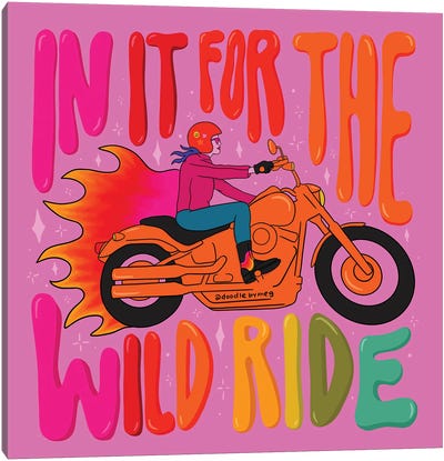 Wild Ride Canvas Art Print - Doodle By Meg