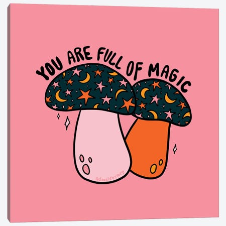 You Are Full Of Magic Canvas Print #DDM203} by Doodle By Meg Canvas Wall Art