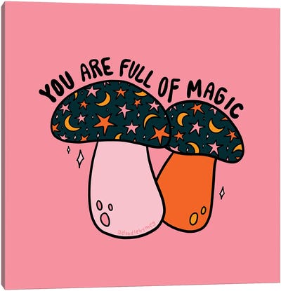 You Are Full Of Magic Canvas Art Print - Doodle By Meg