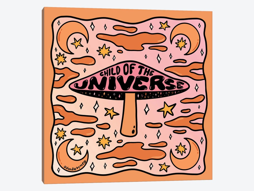 Child Of The Universe by Doodle By Meg 1-piece Art Print