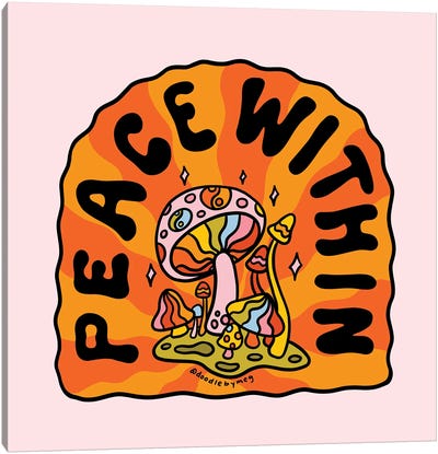 Peace Within Canvas Art Print - Doodle By Meg