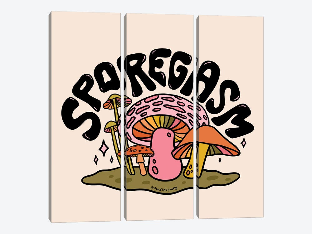 Sporegasm by Doodle By Meg 3-piece Art Print