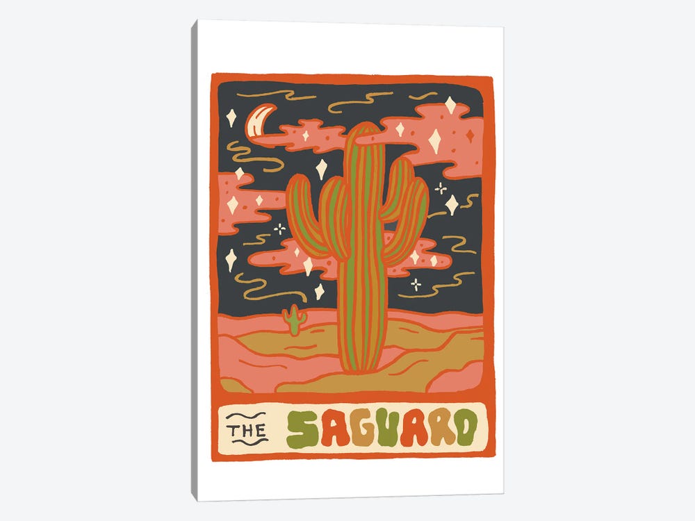 Cactus Tarot Cards- Saguaro by Doodle By Meg 1-piece Art Print