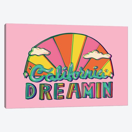 California Dreamin' Canvas Print #DDM36} by Doodle By Meg Canvas Art Print
