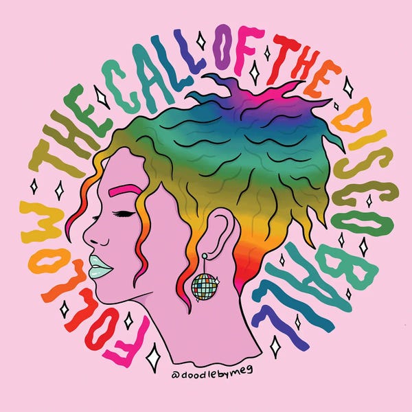 Psychedelic: Call Of The Disco Ball by Doodle By Meg