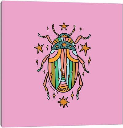 Cancer Beetle Canvas Art Print - Beetle Art