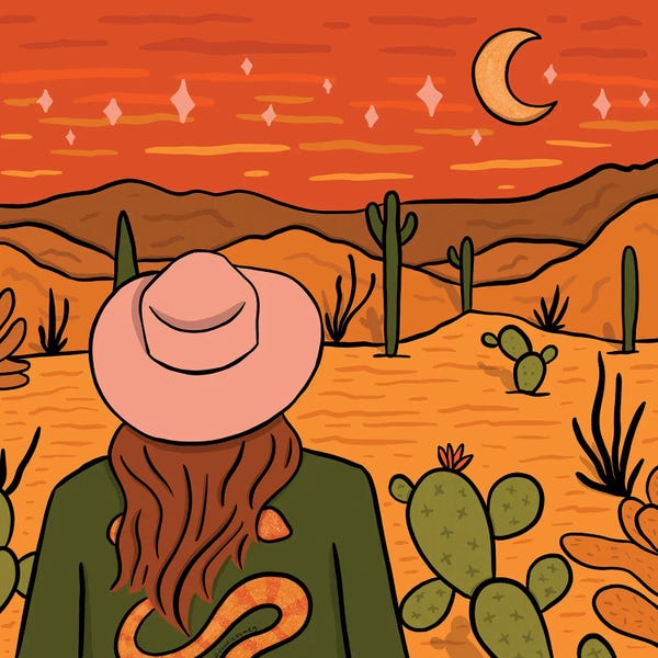 Cacti: Desert Girl by Doodle By Meg