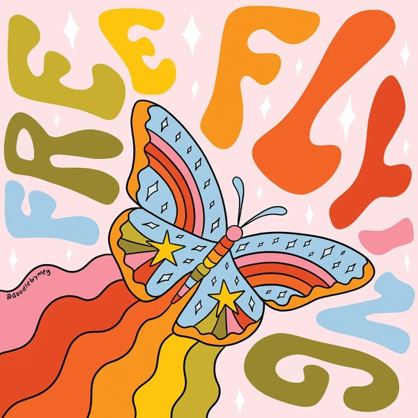Uniqueness: Free Flying by Doodle By Meg