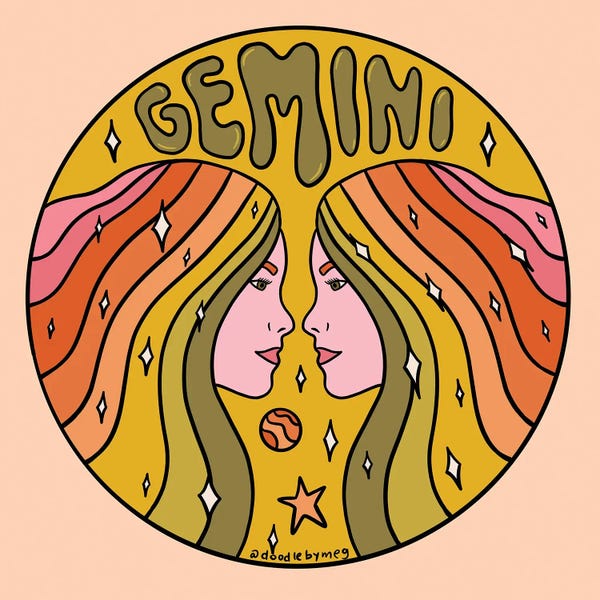 Doodle By Meg: Gemini by Doodle By Meg