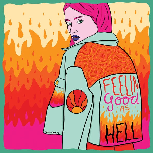 Women's Coats & Jackets: Good As Hell by Doodle By Meg
