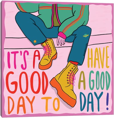 Good Day Canvas Art Print - Doodle By Meg