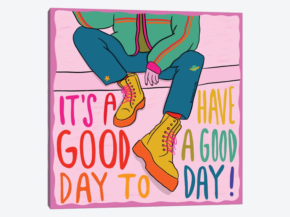 Good Day by Doodle By Meg 1-piece Canvas Wall Art