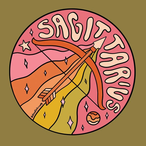 Doodle By Meg: Sagittarius by Doodle By Meg