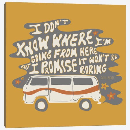 I Don't Know Where I'm Going Canvas Print #DDM71} by Doodle By Meg Canvas Art