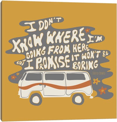 I Don't Know Where I'm Going Canvas Art Print - Doodle By Meg