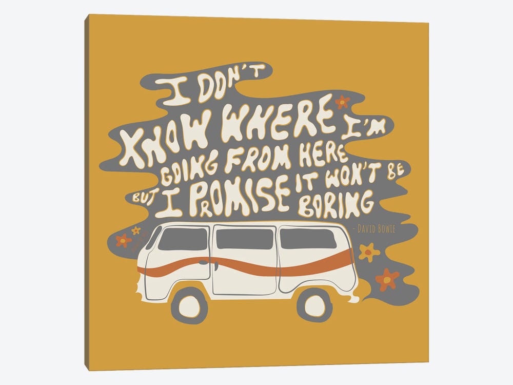 I Don't Know Where I'm Going by Doodle By Meg 1-piece Canvas Art