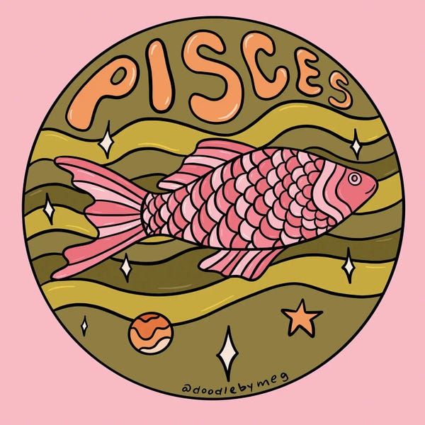 Doodle By Meg: Pisces by Doodle By Meg
