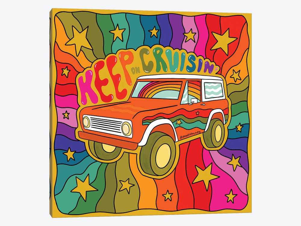 Keep On Cruisin' by Doodle By Meg 1-piece Art Print