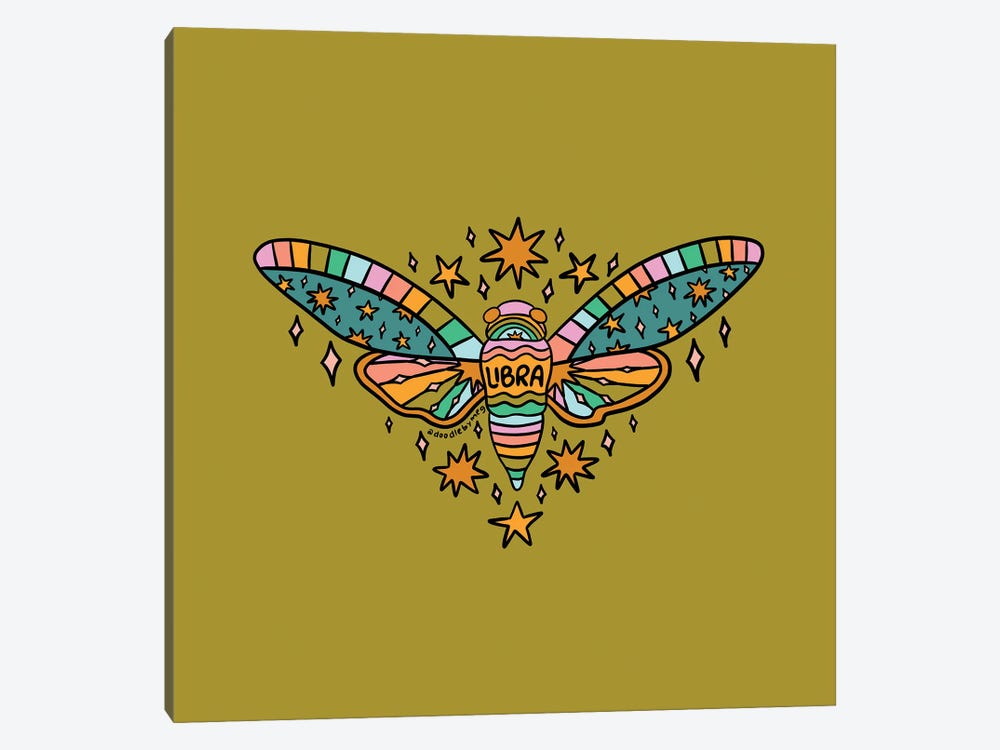 Libra Cicada by Doodle By Meg 1-piece Canvas Art