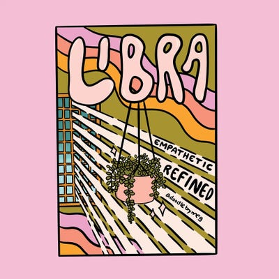 Libra Plant by Doodle By Meg canvas print