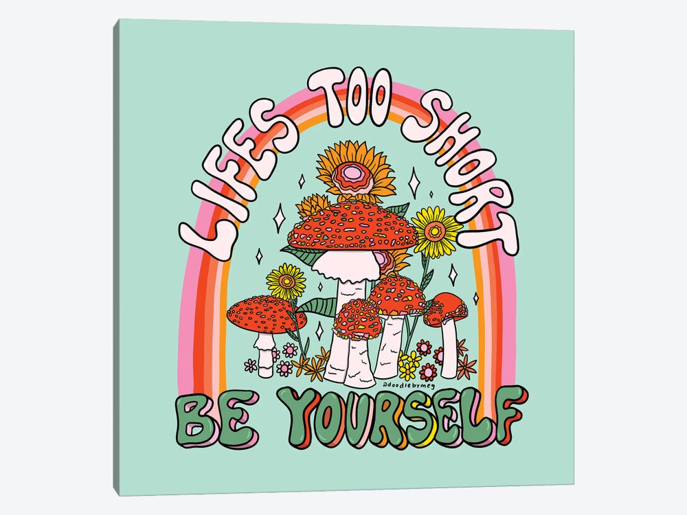 Be Yourself by Doodle By Meg 1-piece Canvas Wall Art