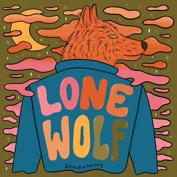 Uniqueness: Lone Wolf by Doodle By Meg
