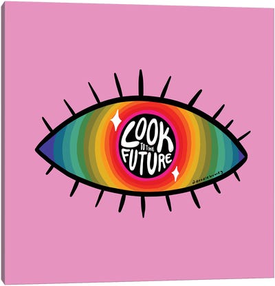 Look To The Future Canvas Art Print - Doodle By Meg