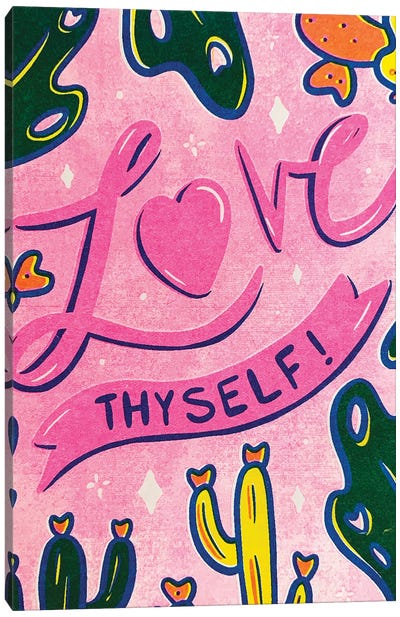 Love Thyself Canvas Art Print - Doodle By Meg
