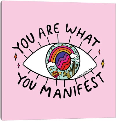 Manifest Canvas Art Print - Doodle By Meg