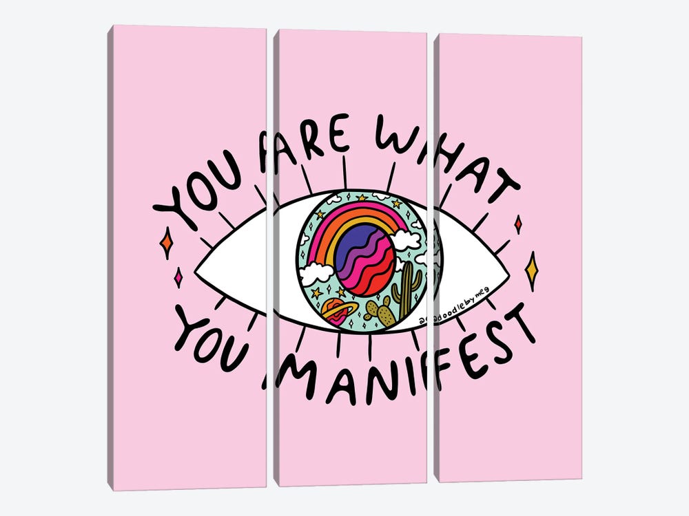 Manifest by Doodle By Meg 3-piece Canvas Print