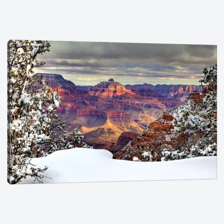 Snowy Grand Canyon I Canvas Print #DDR18} by David Drost Canvas Art Print